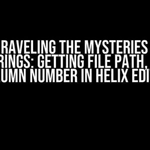 Unraveling the Mysteries of Pydocstrings: Getting File Path, Line, and Column Number in Helix Editor